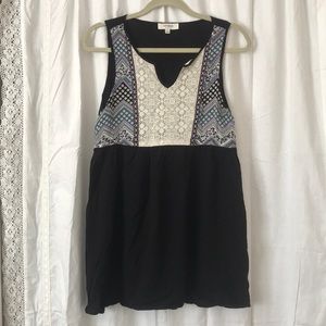 Umgee Black Printed Dress